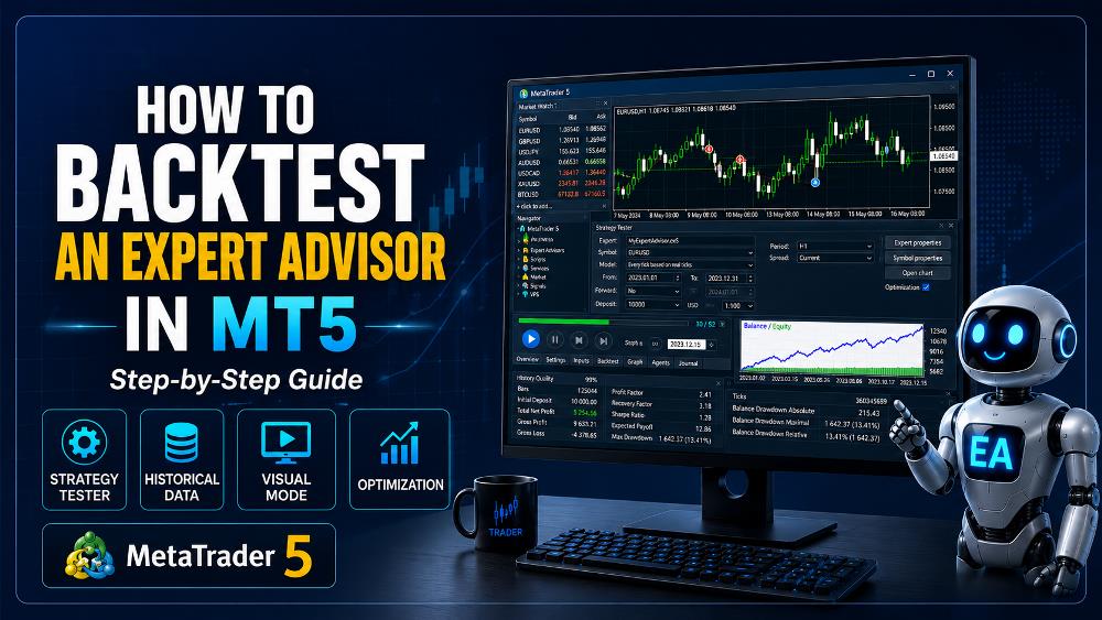 How to backtest an Expert Advisor in MT5 using MetaTrader 5 Strategy Tester