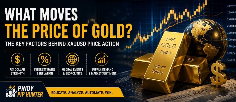 What moves the price of gold and XAUUSD key price drivers