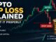 Crypto stop loss explained with Bitcoin price chart and risk management stop level