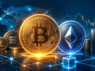 What is cryptocurrency beginner’s guide showing Bitcoin, Ethereum, blockchain and digital crypto assets